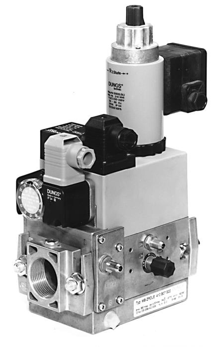 Dungs MB-ZRD (LE) 405-412 B07 - Combined Regulator And Safety Shut Off Valves With Integrated Bypass Valve - Two Stage Function (high/low)